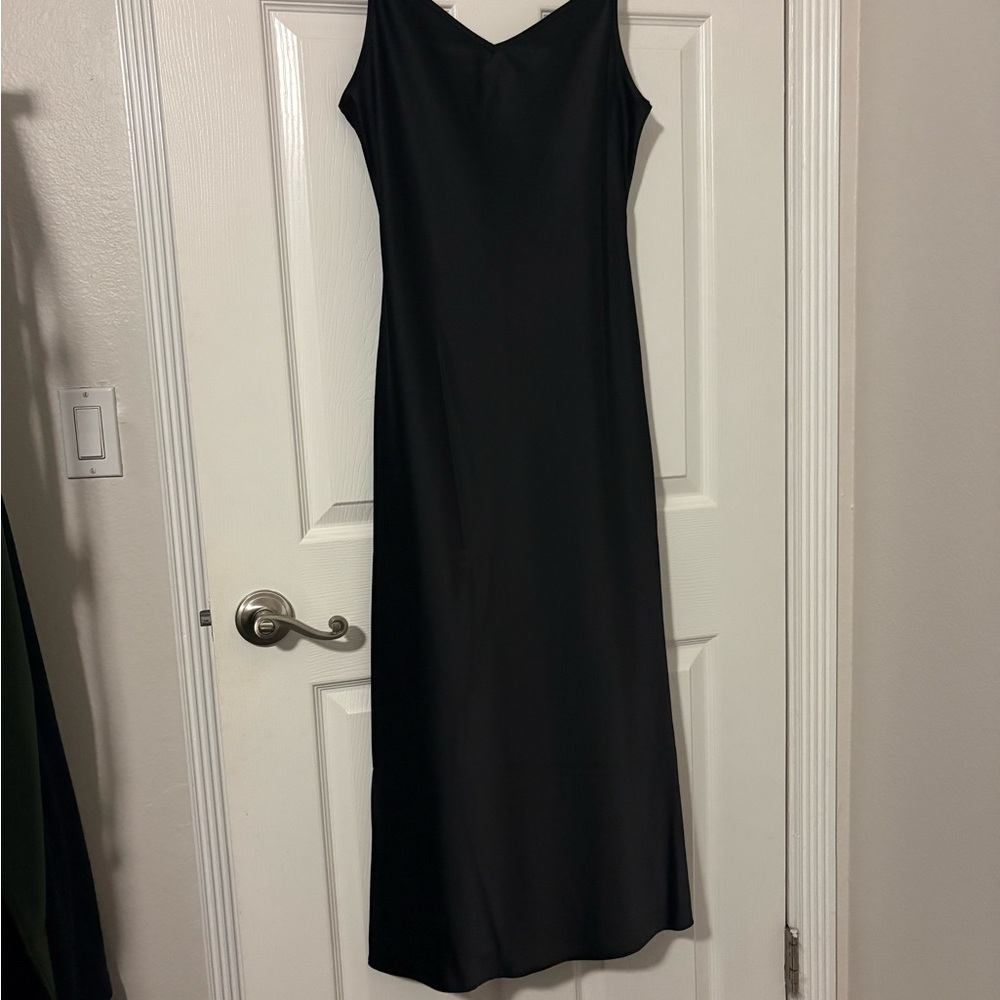 Rachel Zoe Black Spaghetti Strap Slip Dress - Picture 2 of 6